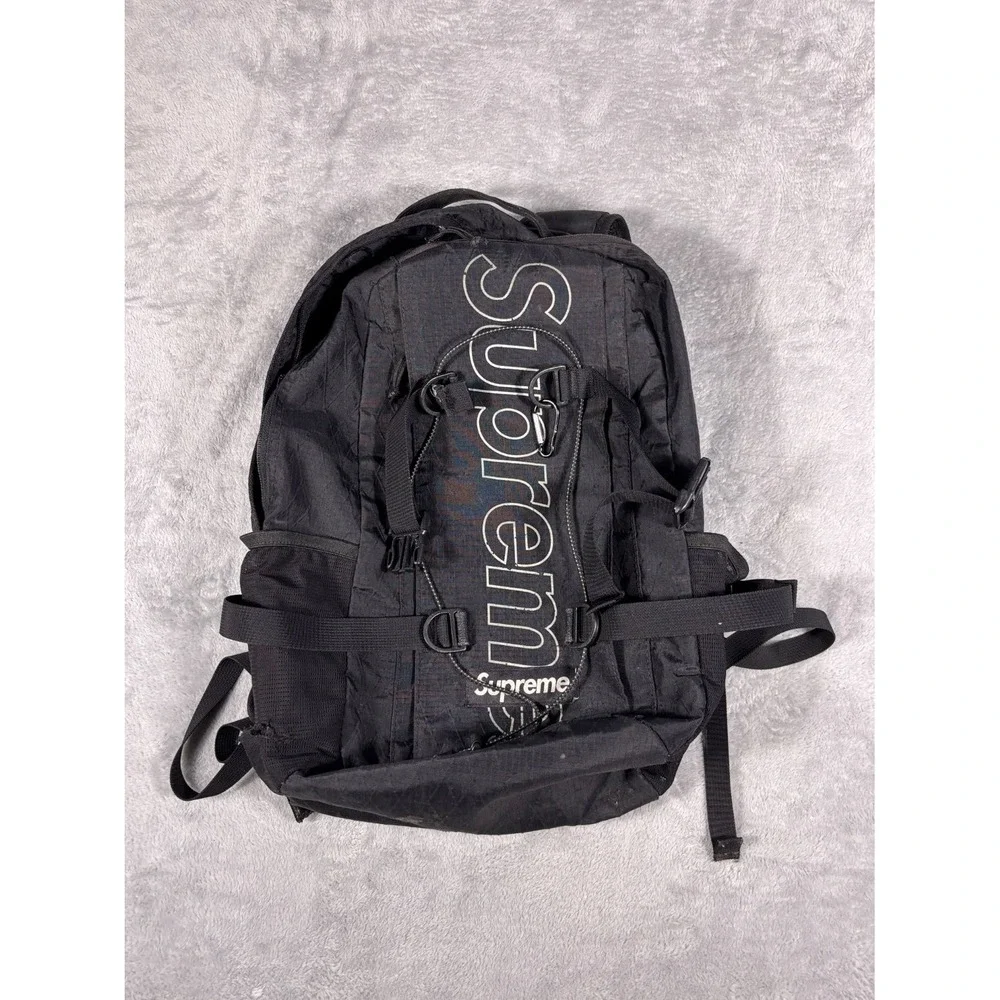 Supreme FW18 Backpack Black Mens Laptop Sleeve/Protection Broken Zipper